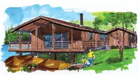 image of beach house plan 1365